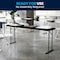 Flash Furniture 18 W, 70.8 L, 29 H, Metal, Plastic, Plastic: Polyethylene Top, Black RB-1872-BK-GG - alternate 3